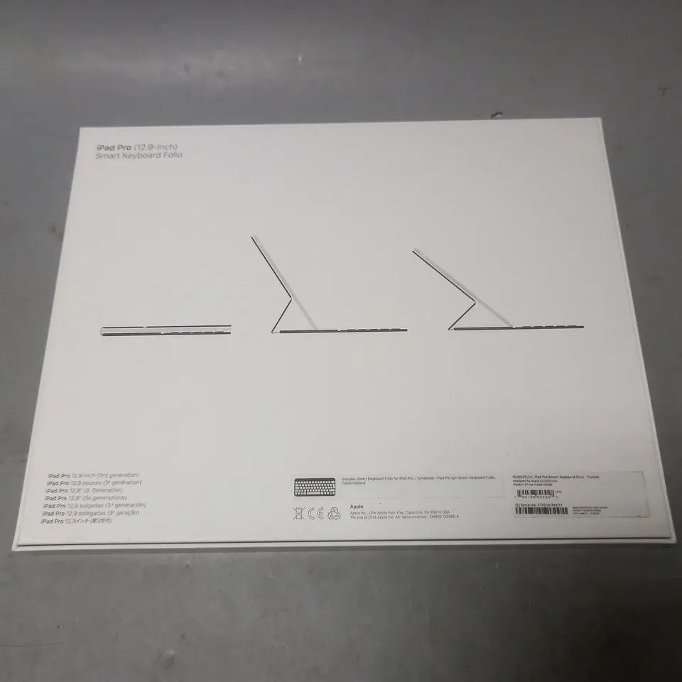 BOXED IPAD PRO 12.9" SMART KEYBOARD FOLIO - A2039
