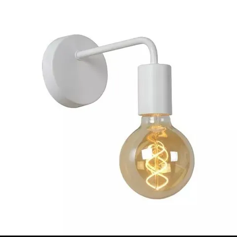 BOXED LUCIDE SCOTT LIGHT WALL LAMP DIMMABLE ARMED SCONCE WHITE