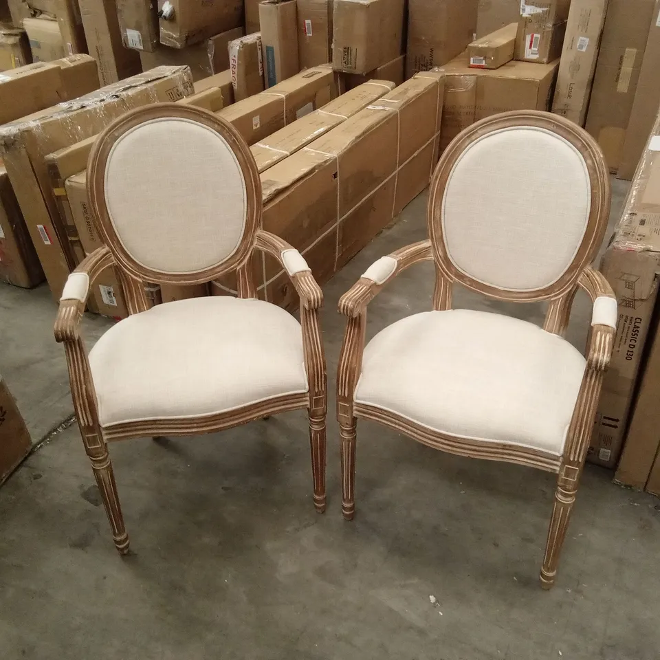 SET OF 2 DESIGNER DINING CHAIRS 