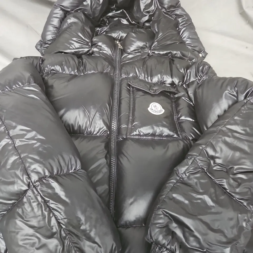MONCLER QUILTED DOWN JACKET – BLACK - SIZE UNSPECIFIED 