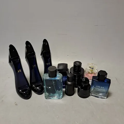 APPROXIMATELY 10 ASSORTED UNBOXED FRAGRANCES TO INCLUDE - CAROLINA HERRERA GOOD GIRL - ZARA LISBOA - LASTAR FOREVER LOVE - ETC - COLLECTION ONLY