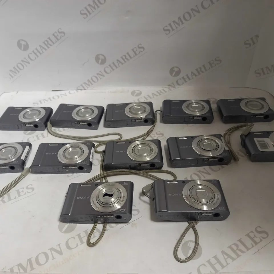 LOT OF 12 GREY SONY CYBER-SHOT DSC-W810