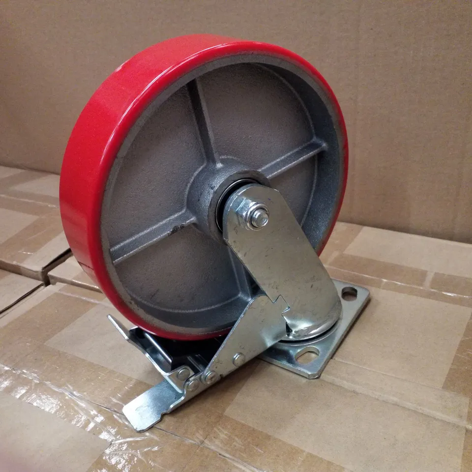 PALLET CONTAINING APPROXIMATELY 160 8" RED WHEELS