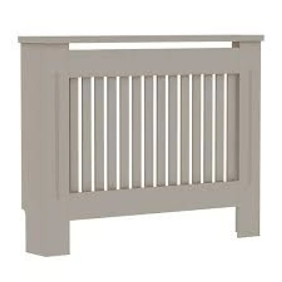 BOXED NEO MEDIUM GREY DECORATIVE WOODEN RADIATOR COVER (1 BOX)