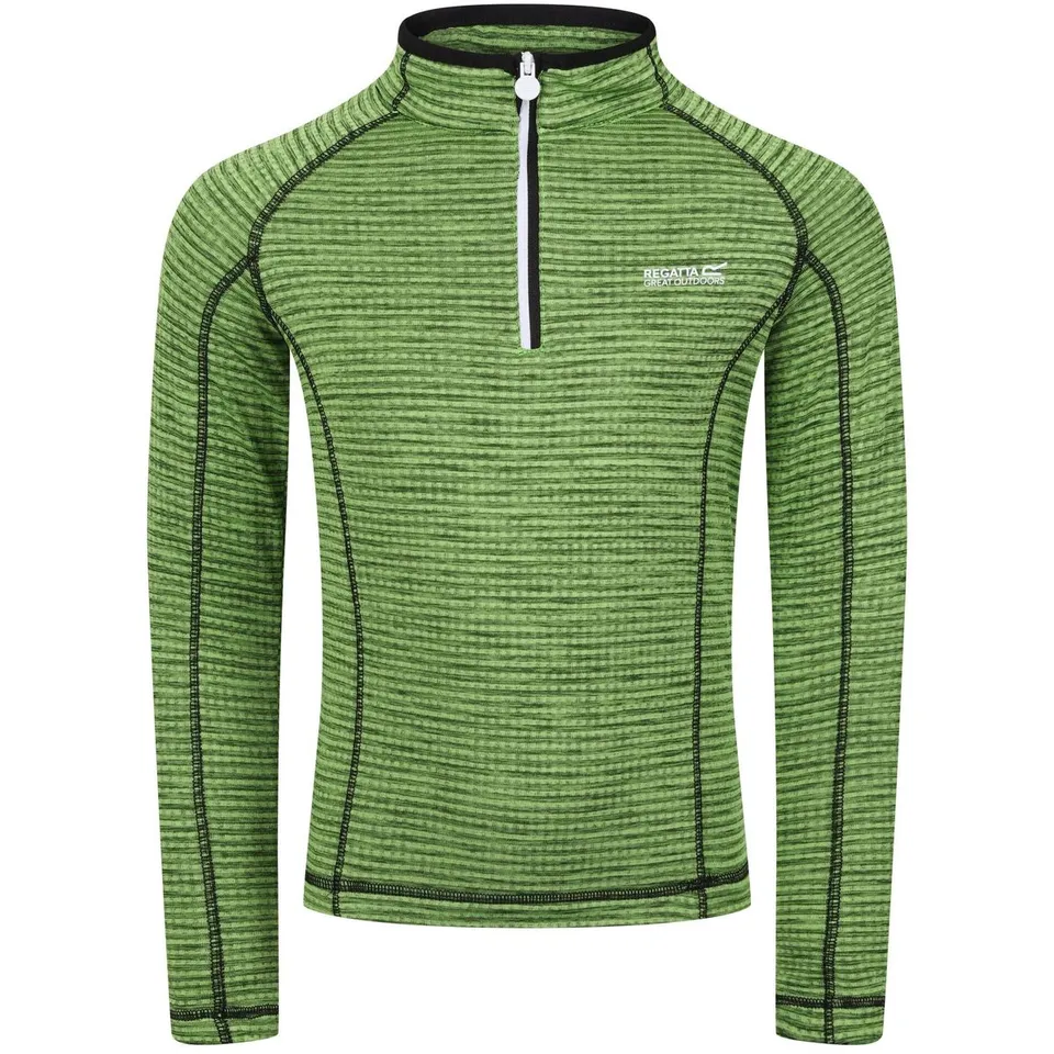 REGATTA KIDS' BERLEY HALF ZIP TOP JASMINE GREEN 9-10 YEARS