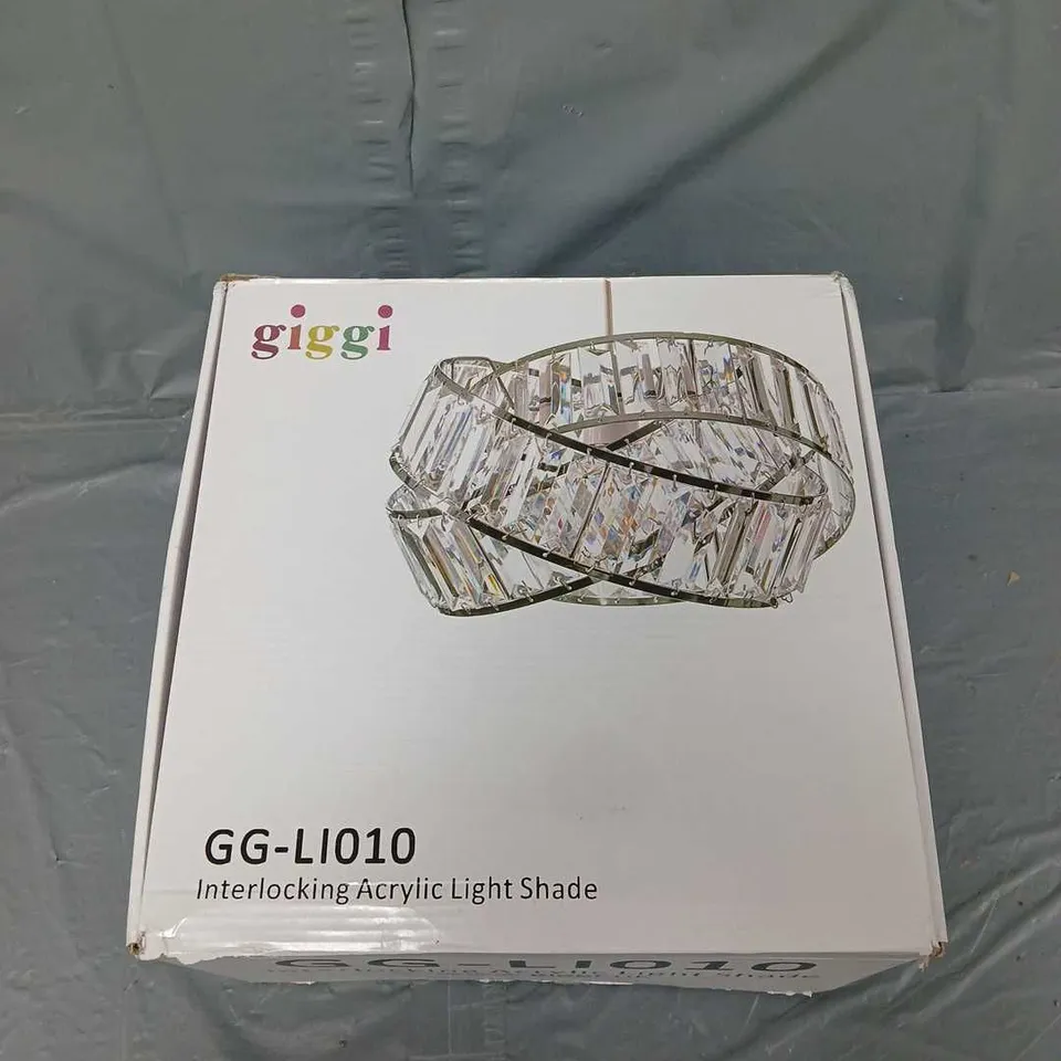 BOXED GIGGI INTERLOCKING ARCRYLIC LIGHT SHADE 