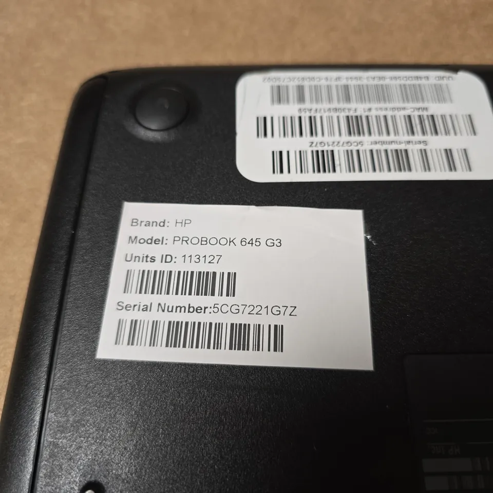 HP PROBOOK 645 G3 LAPTOP