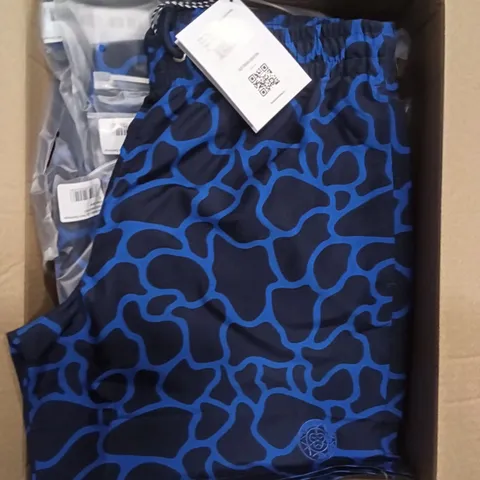 BRAND NEW BOX OF BRASS MONKEY SHORTS - WATER DESIGN SIZE SMALL APPROXIMATELY 13