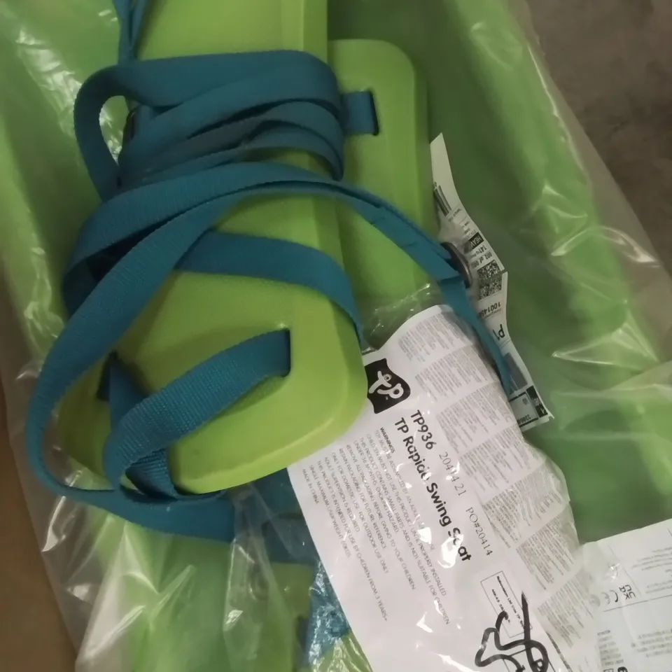 TP GREEN WAVEY SLIDE & 2 TP RAPIDE SWING SEATS