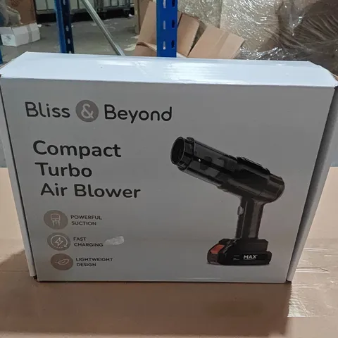 BLISS & BEYOND COMPACT TURBO AIR BLOWER – BOXED