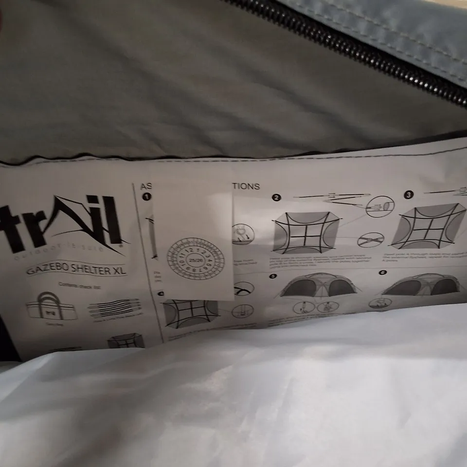TRAIL GAZEBO SHELTER XL – GARDEN & PATIO SHADE (CARRY BAG INCLUDED)