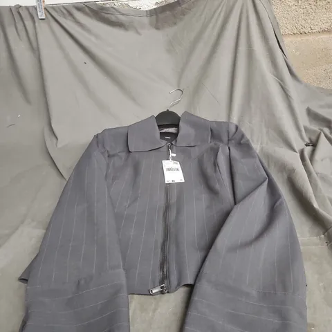 MANGO GREY PIN STRIPE JACKET SIZE SMALL WITH TAGS