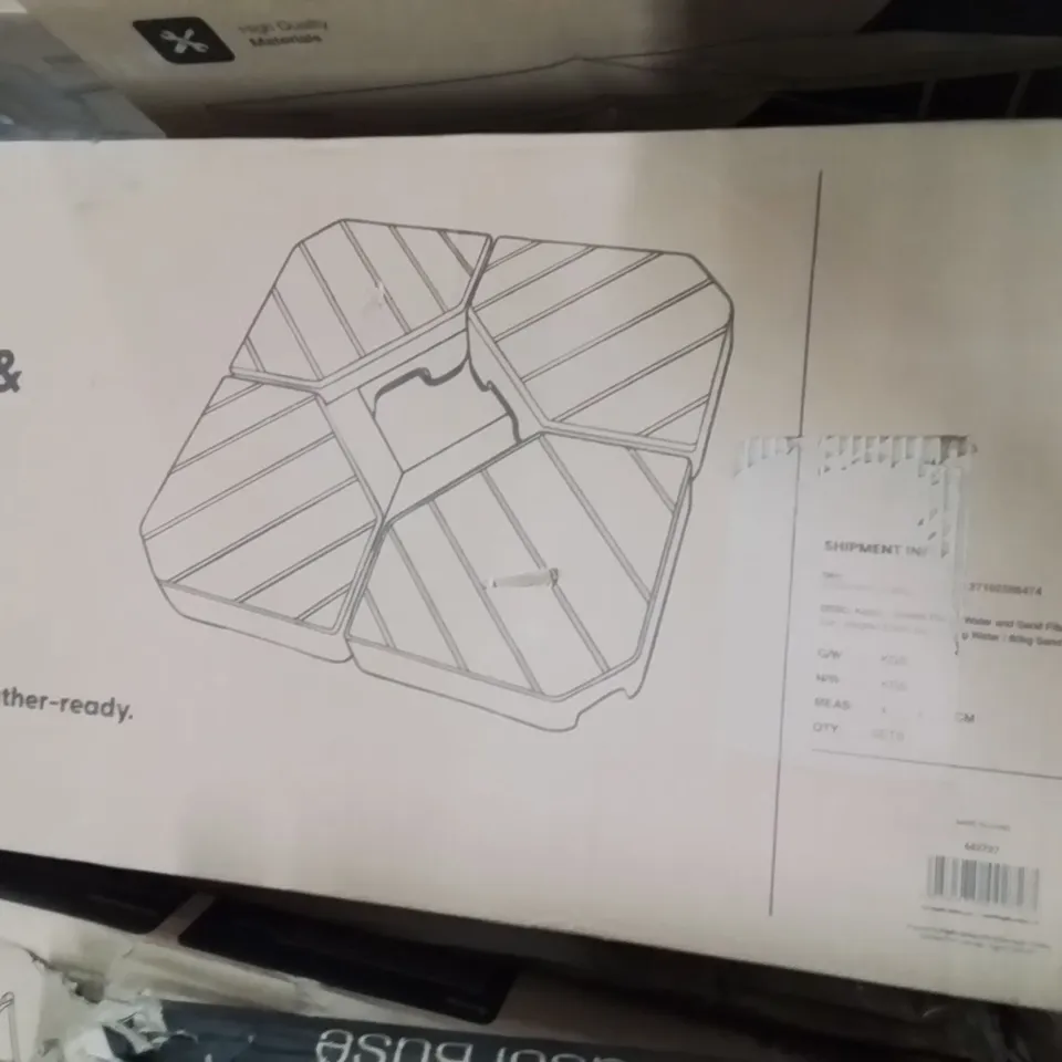 BOXED KEPLIN WATER&SAND FILLABLE PARASOL BASE 