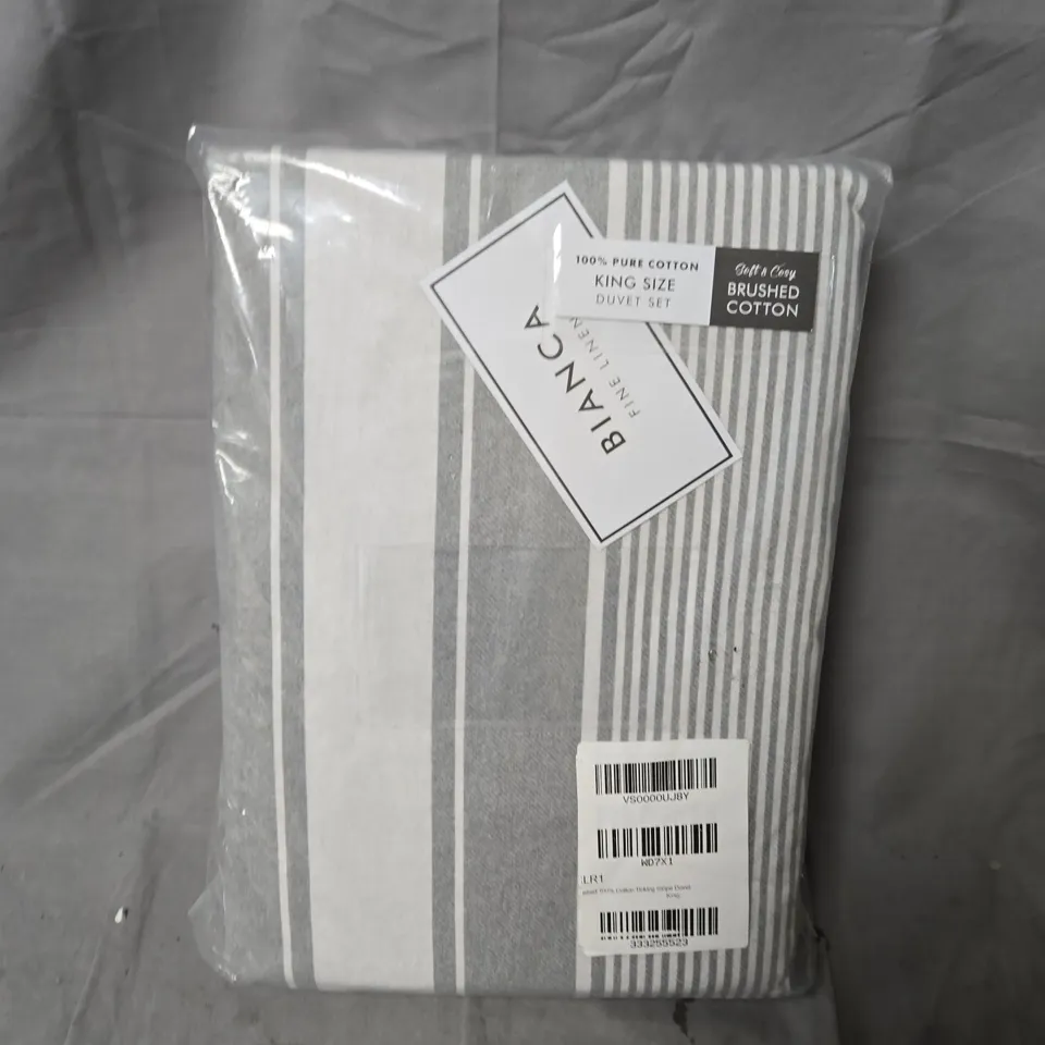 KING SIZE DUVET SET – 100% PURE COTTON BRUSHED FINISH (SEALED PACKAGING)