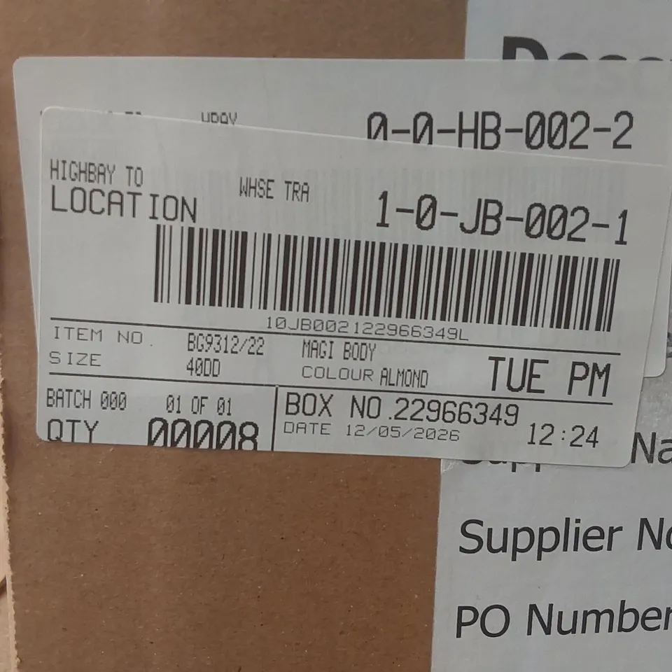BOX CONTAINING APPROXIMATELY 8x BRAND NEW MAGISCULPT ALMOND BODYSUITS - SIZE 40DD