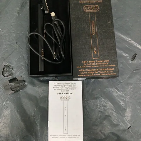 GLO24K 6 IN 1 THERAPY WAND FOR THE FACE, EYES AND NECK 
