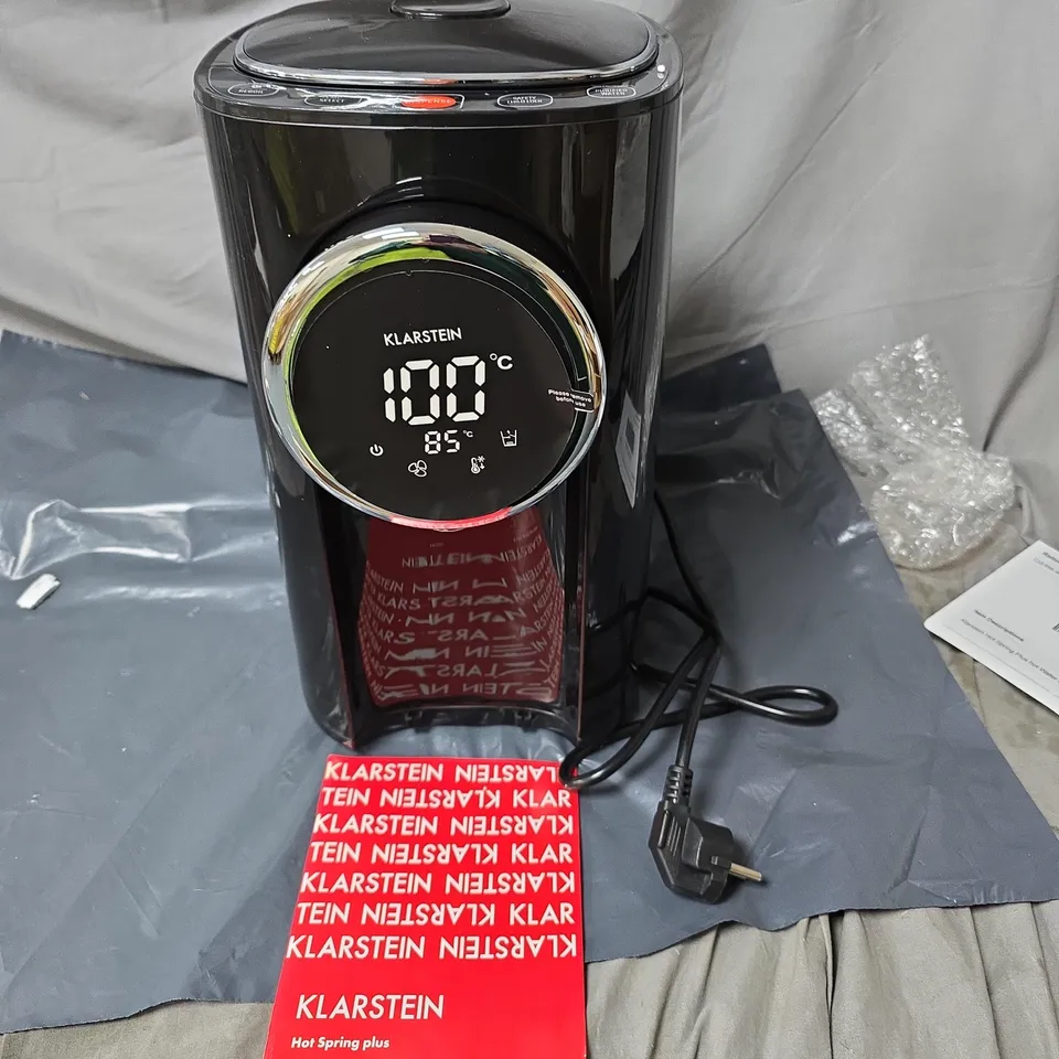 KLARSTEIN HOT SPRING PLUS HOT WATER DISPENSER – BLACK