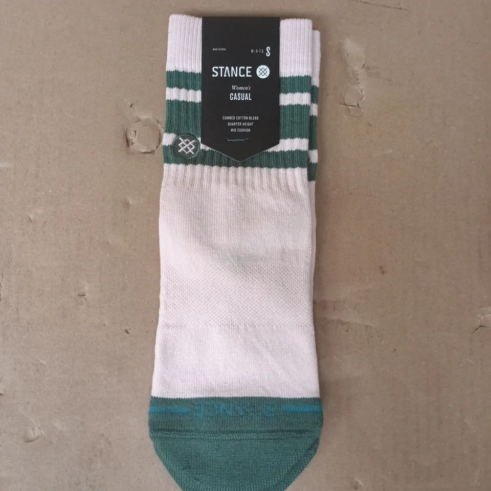 STANCE WOMEN'S CASUAL SOCKS IN PINK/GREEN 5-7.5