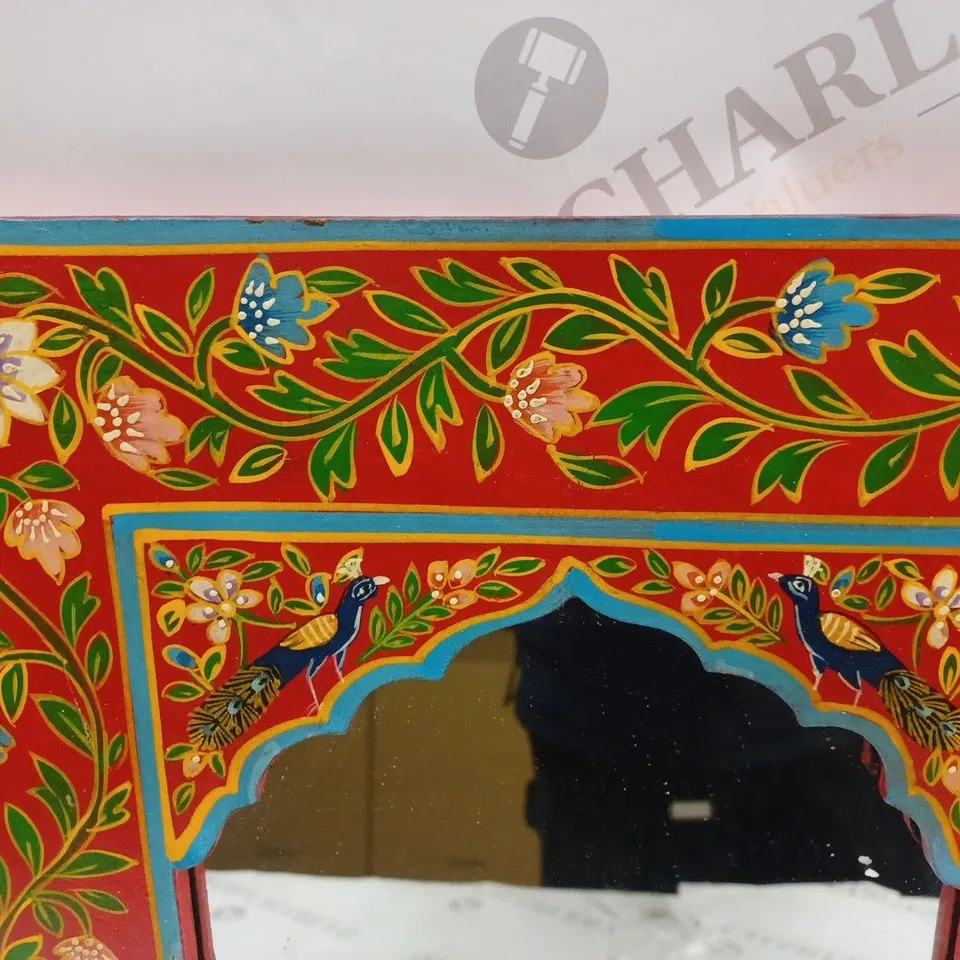 HAND PAINTED DECORATIVE MIRROR