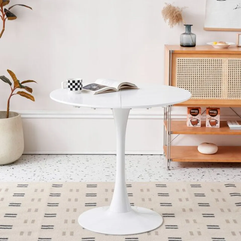 BOXED DAVID PEDESTAL DINING TABLE 