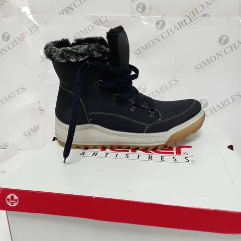 BOXED PAIR OF RIEKER BOOTS SIZE EUR 41