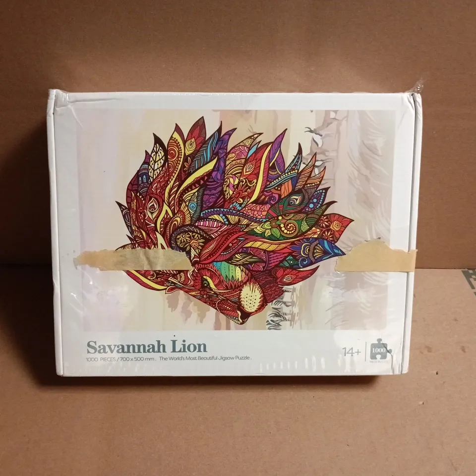 SAVANNAH LION 1000-PIECE JIGSAW PUZZLE