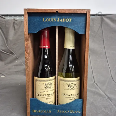 MAISON LOUIS JADOT MACON BLANC AND BEAUJOLAIS DUO WINE SET