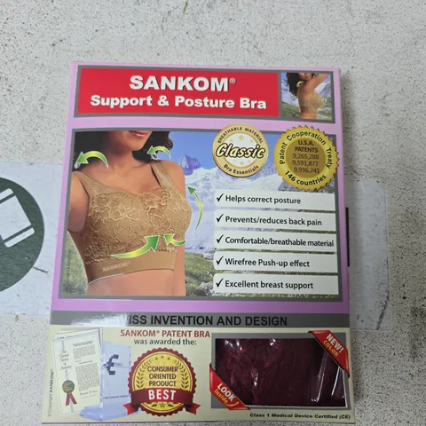 SANKOM SUPPORT & POSTURE BRA – BOXED WOMEN’S BRA SIZE XXXL