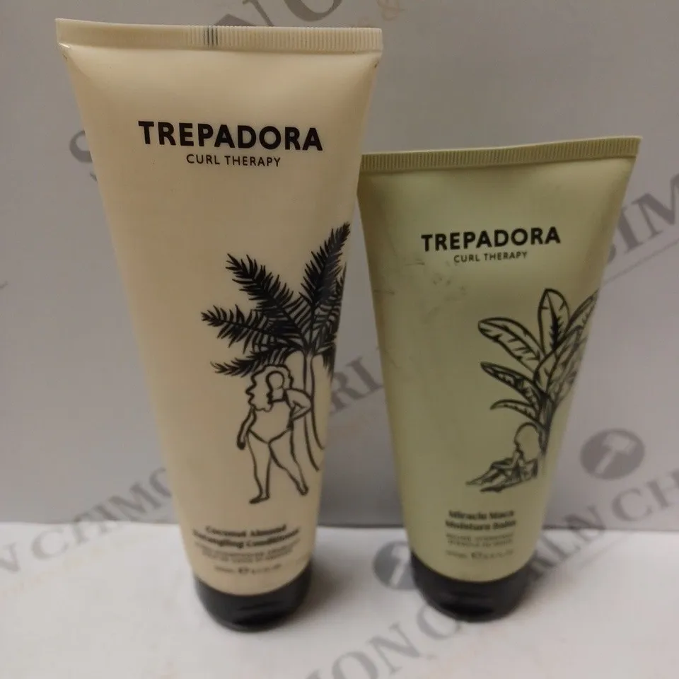 SET OF TREPADORA COCONUT ALMOND DETANGLING CONDITIONER 250ML AND MIRACLE MACA MOISTURE BALM 200ML