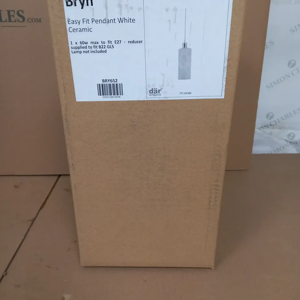 BRAND NEW DAAR BRYN EASY FIT PENDANT WHITE CERAMIC