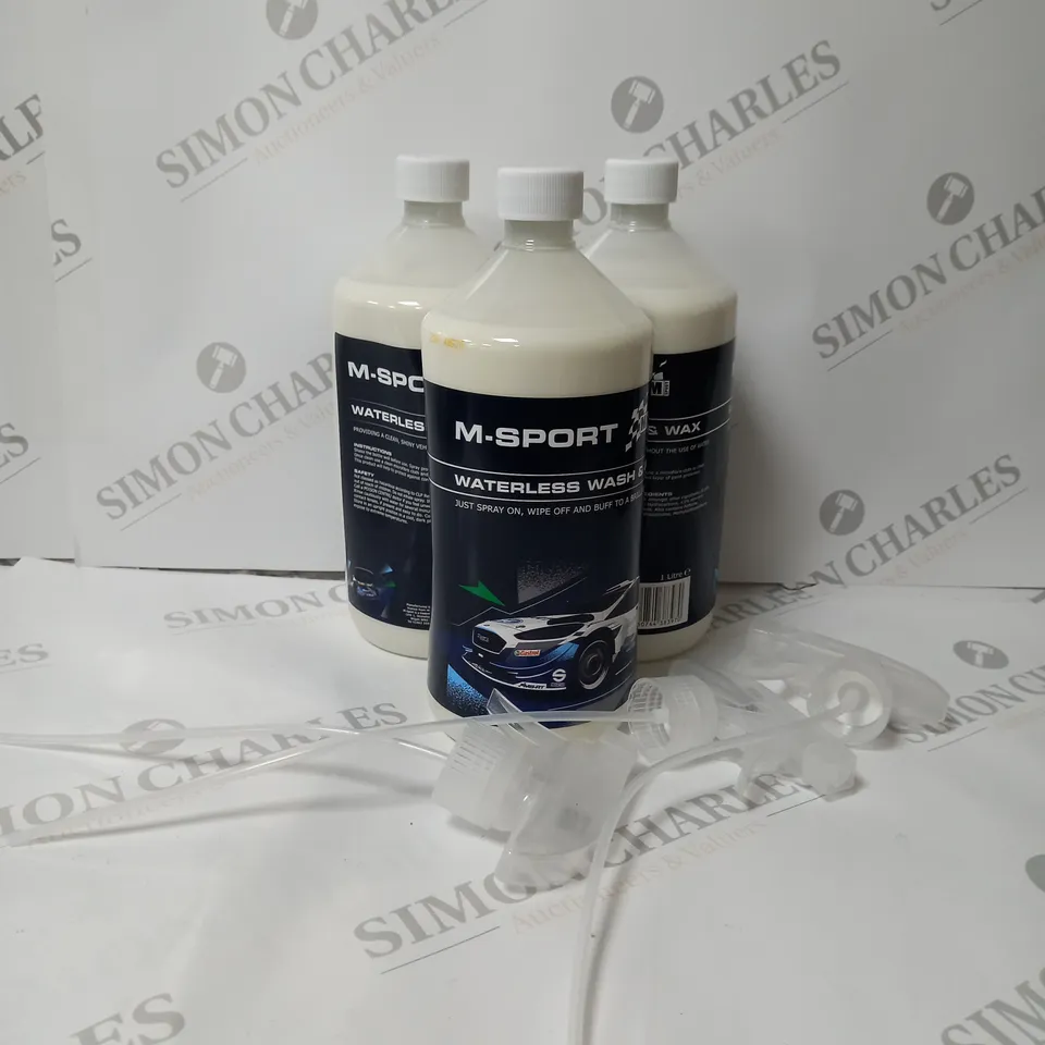 3 X 1 LITRE M-SPORT WATERLESS WASH AND WAX 