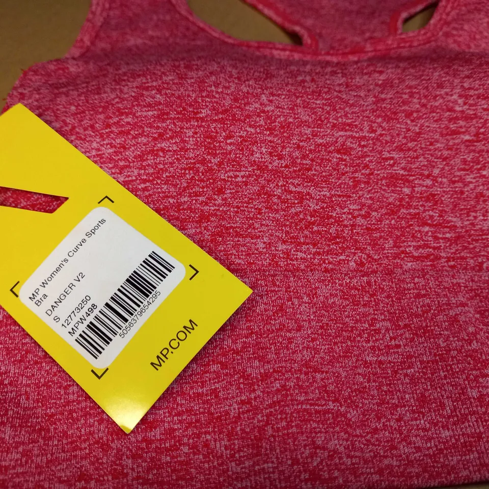 MP RED MARL WOMENS CURVE SPORTS BRA - SMALL