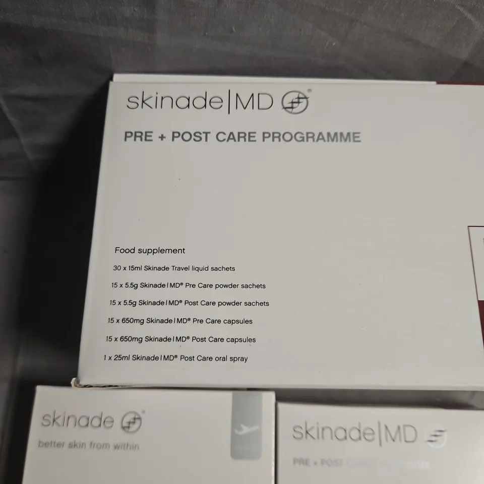 SKINADE MD PRE + POST CARE PROGRAMME BOXED SET – SKINCARE FOOD SUPPLEMENTS