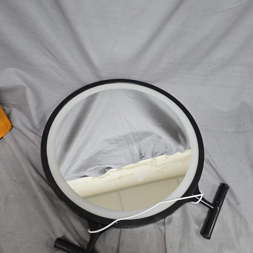 ROUND LED VANITY MIRROR WITH STAND 