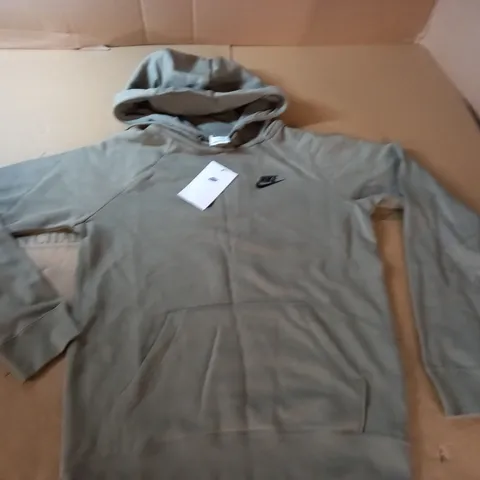 NIKE WOMENS LIGHT KHAKI HOODIE - XS