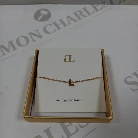 ABBOTT LYON 'L' GOLD EFFECT BRACELET