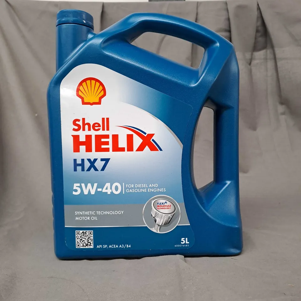 SHELL HELIX HX7 5W-40 5L /COLLECTION ONLY 