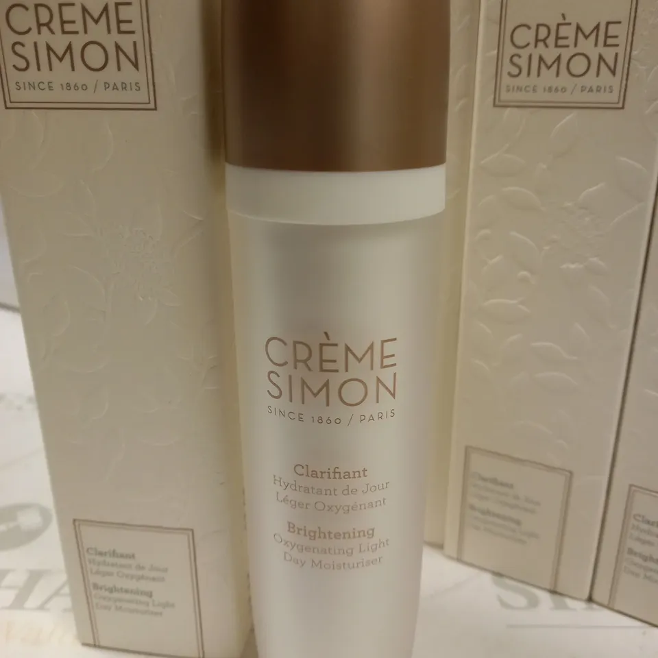 5 BOXED CRÈME SIMON BRIGHTENING DAY MOISTURISER 50ML