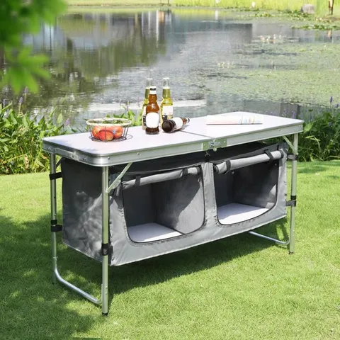 BOXED WASCO 6 PERSON RECTANGULAR 120CM L CAMPING TABLE