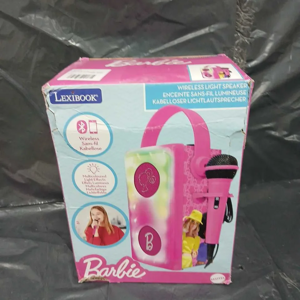 BOXED BARBIE TRENDY PORTABLE BLUETOOTH SPEAKER WITH MICROPHONE  RRP £49.99