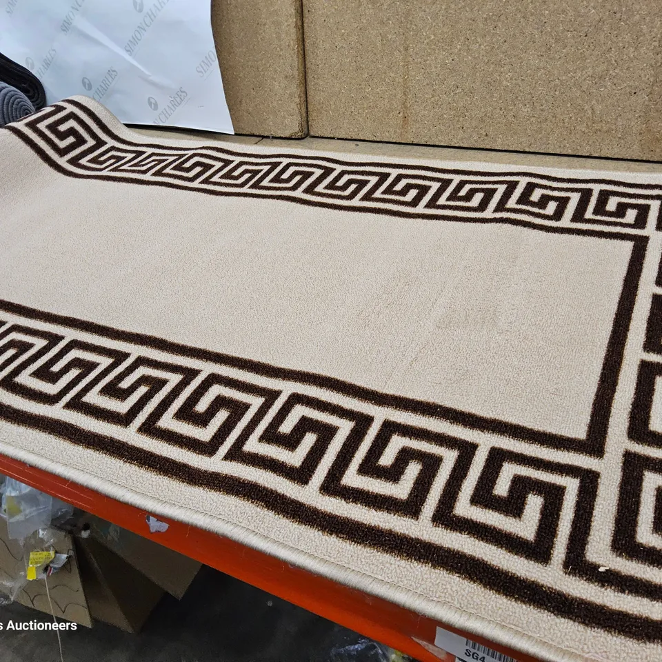 MARILYN POWER LOOM BEIGE/BROWN RUG 66 × 220
