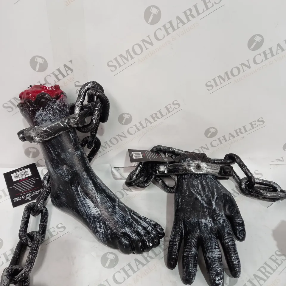 JOB LOT 8 FAKE HANDS AND FEET HALLOWEEN PROPS 