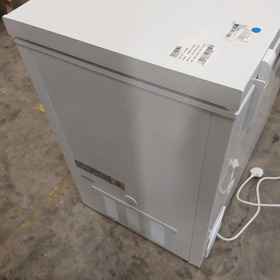 RUSSELL HOBBS RH198CF3003 198L FREESTANDING WHITE CHEST FREEZER, ADJUSTABLE THERMOSTAT, 4 STAR FREEZER RATING