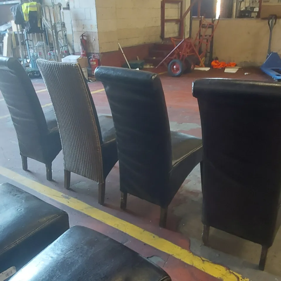 SET OF 9x ASSORTED RESTAURANT DINING CHAIRS