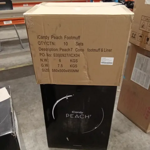 ICANDY PEACH 7 STROLLER AND ACCESSORIES - PECAN COMBO (2 BOXES)