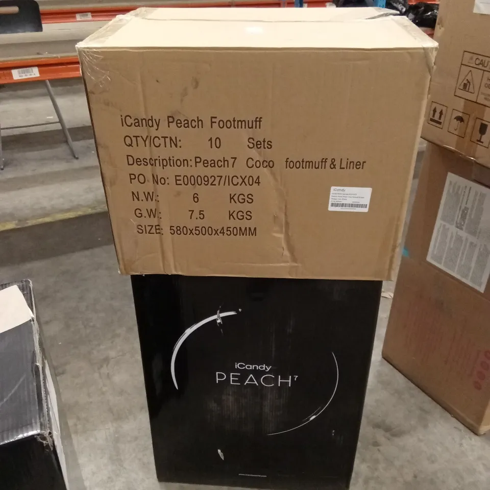 ICANDY PEACH 7 STROLLER AND ACCESSORIES - PECAN COMBO (2 BOXES)