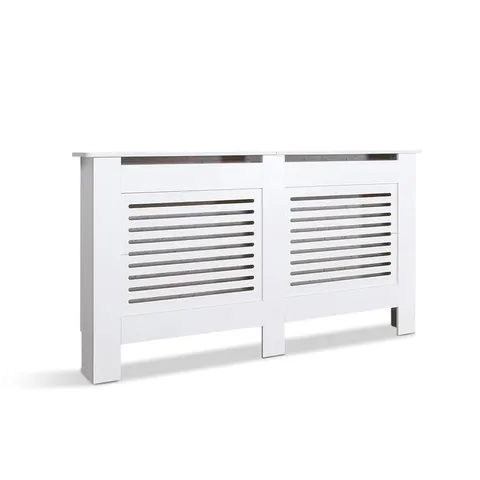 BOXED MONDEER RADIATOR COVER, CABINET MDF HORIZONTAL MODERN DESIGN WHITE DECORATIVE FOR LIVING ROOM BEDROOM (1 BOX)