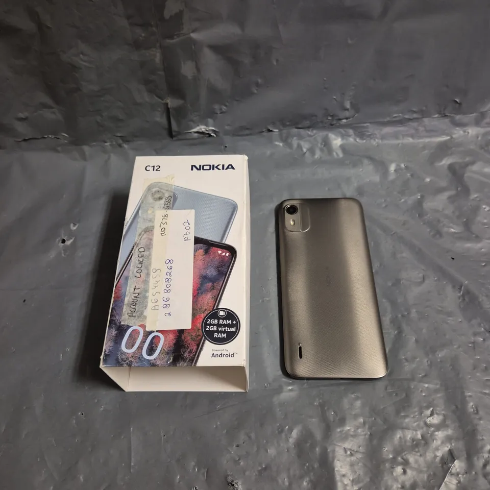 BOXED NOKIA C12 SMARTPHONE IN CHARCOAL