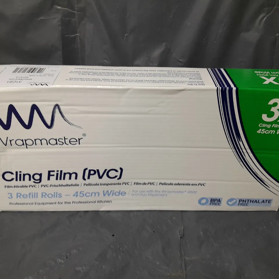 BOXED WRAPMASTER CLING FILM SET OF 3