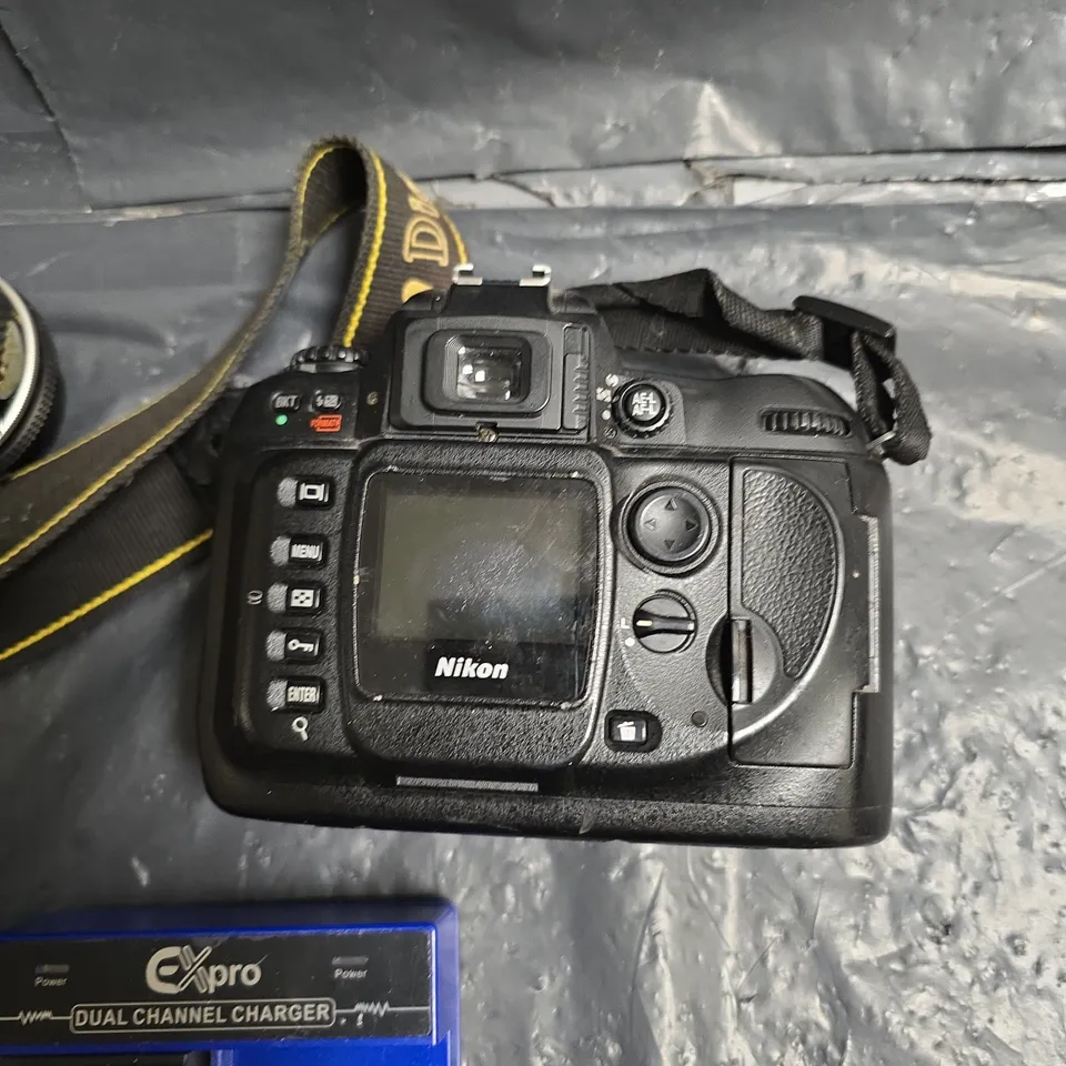 NIKON D100 DIGITAL CAMERA WITH NIKKOR 50MM F/1.8 LENS, CHARGER AND STRAP - COLLECTION ONLY